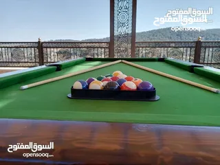  4 بلياردو رخام 7 قدم تفصيل جديد مع كامل الاغراض