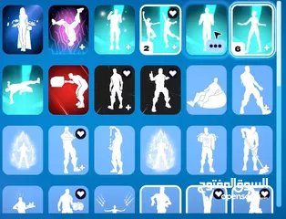  5 حساب فورت نايت للبيع بسعرر حرققققق  من الشابتر الثاني السيزون الرابع مشحون فيه 2 باتل باس
