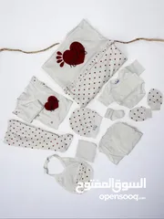  9 التوصيل متاح لكل فلسطين ، طقوم بيبي تركي قطن 100# ، الطقم الواحد بتكون من 10 قطع