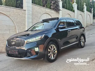  5 جيب كيا سيرانتو القصة الجديدة فل الفل مع بانوراما 4*4 موديل 2017