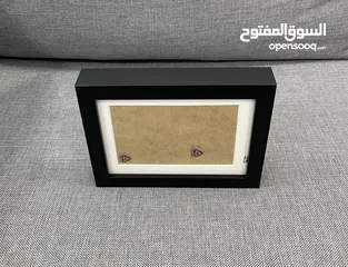  7 Four Photo Wooden Frames Europe Made اربع براويز خشب صنع اوروبا لون جوزي غامق