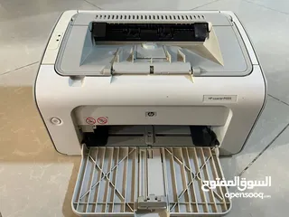  1 طابعه hp laserjet p1005 مستعمله بحاله الوكاله