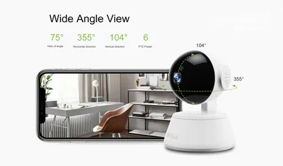  5 كاميرا مراقبة لاسلكي ACESEE Network camera wifi cctv mi ni 360 home security camera AC05 2M