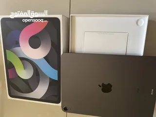  2 iPad Air 4 (64gb) بحالة الوكالة ايباد اير 4