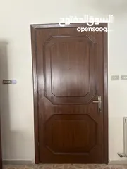  1 Brown wooden door