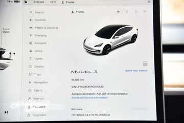  13 ‏Tesla Model 3 Standerd Plus 2023 بدفعة 2000