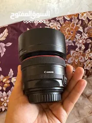  1 عدسة كانون 50mm 1.2