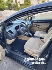  15 هوندا سيفيك بنزين اصلي لون اسود  بحالة الوكالة فحص كامل