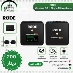  1 Rode Wireless GO II Single Channel Wireless Microphone