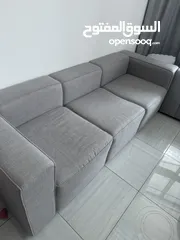  2 Sofa 4 seaters grey color