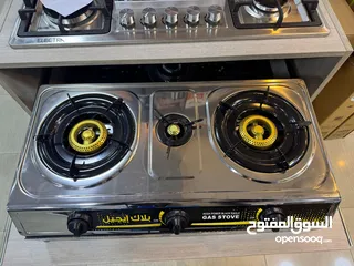  13 غاز 3عيون ستانلس ستيل ثقيل  عيون نحاس ونار حامية ونظام أمان حرق سعر 23دينار فقط لفترة محدودة مكفول