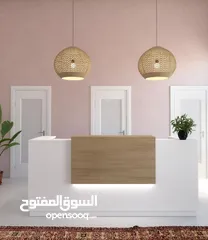  2 كاونتر استقبال مودرن قياس مترين متوفر عدة الوان متوفر تفصيل عالطلب حسب القياس واللون