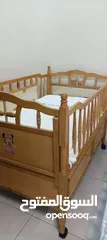  1 wooden solid baby cot