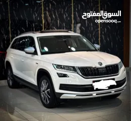  2 سكودا كودياك ترخيص 2019 مختم بالكامل فل الفل مع فتحة سقف بانوراما