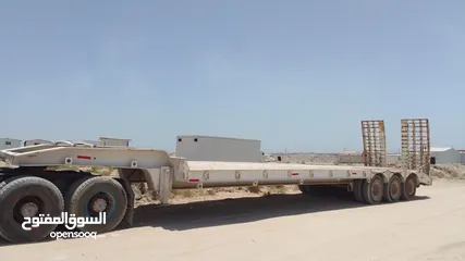  2 ايجار لوبد تريلة رأس  كرين رافعة Lowbed, trailer and head Crane for rent