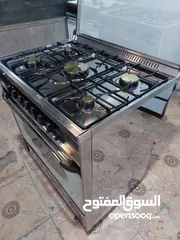  22 غازات إيطالي يونيفرسال مجدد كامل ستانلس ستيل كامل 7 مفاتيح يشتغل فرنو فوق وتحت مع بعض أو كل شوايه لح