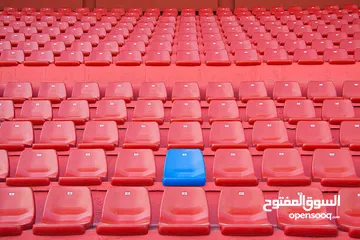  1 مقاعد جلوس جمهور للملاعب بلاستيك متعددة الألوان