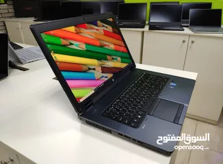  2 لابتوب العملاق HP ZBOOK ، شاشة عملاقة 17.3، كارت شاشة خارجي للإلعاب ، كور i7 ، رام 8 كيكا ، SSD 256