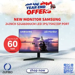  1 شاشه جديده SAMSUNG 24INCH S24A600UCM LED IPS/75HZ/DP PORT   – الخيار الأمثل لمحبي الأداء والقوة!