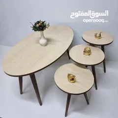  10 طاولات وسط نظام تركي  4 قطع     العرض لفتره محدوده سارع بالطلب