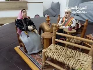  3 مجسم جلسة تراث شعبي شامي