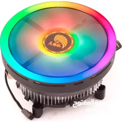  2 مبرد هوائي احترافي ملون للمعالجات ROSEFINCH RGB CPU COOLER FOR INTEL LGA1700 - AMD AM4