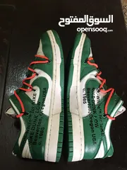  3 Nike Dunk Low Off-White Pine Green حذاء نايك