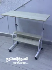  14 طاولات لابتوب مكتب متحركة بجميع التصاميم خشب قاعدة حديد بعجلات Laptop Desk متوفر بالوان Table mate