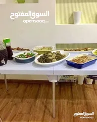  7 طاولة العزايم والرحل واعياد الميلاد بتوفر مساحة للمناسبات