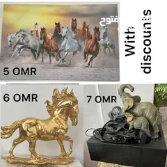  1 Elephant fountain / horse statue / horse painting