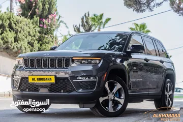  1 Jeep Grand Cherokee 2022 Limited Plug in hybrid 4xe  السيارة بحالة ممتازة جدا و قطعت