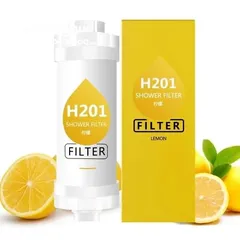  4 فلاتر الاستحمام H201shower filters غني بالفيتامينات ويحمي الشعر والجلد من الرواسب الموجوده في الماء.