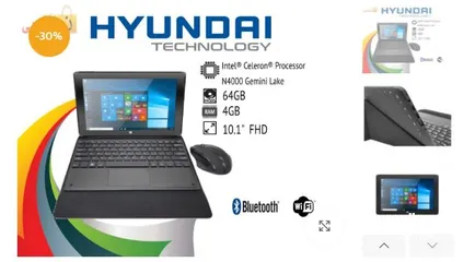  3 HYUNDAI 2 in 1 Touch laptop and Tablet Windows  تابلت ولابتوب وندوز في آن واحد للجامعة والمدرسة