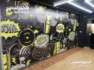  23 تصميم وتنفيذ الارمات بكل انواعها وطباعه وتلزيق الستكر والسي ثرو
