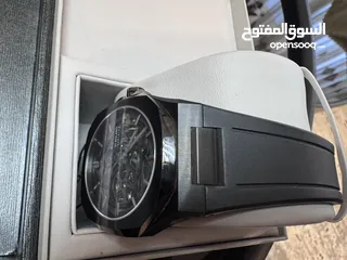  2 MEN'S SKELETON RUBBER BLACK   EDITION  WATCH  ساعة يد رجالي