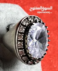  1 خاتم فضه مميز جدا ايطاليا