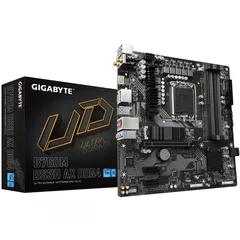  1 مذربورد جيجابايت لمعالجات انتل جيل 12 + 13 + 14 GIGABYTE UD B760M DS3H AX WIFI 6E/DDR4 LGA 1700