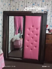 4 غرفه نوم بنات تختين مع خزانه وتسريحه