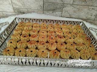  1 معمول سميد منقش يدويا