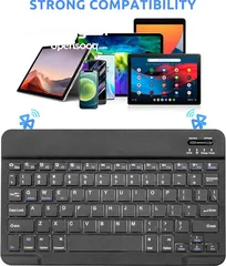  1 Bluetooth keyboard كيبورد بلوتوث  يدعم جميع أجهزة البلوتوث