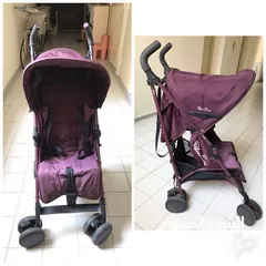  1 silver cross car seat purple made in UK