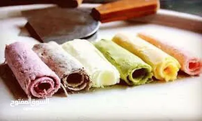  7 جهاز ايسكريم رول / ايسكريم صاج  شركة spelor   Roll ice cream( موطه)