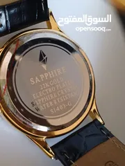  4 Brand New Sapphire 22k Gold Plated