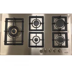  1 غاز بلت إن 90*60سم 5 رؤوس غاز مفاتيح امامية مناصب سكب مفصولة ستينلس ستيل من نيوتن ستورز nw6440