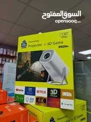  13 بروجيكتور عالي الدقة اندرويد ويندوز ابل وايفاي Projector Universal S40 Max 4K Auto Keystone