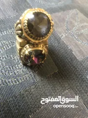  3 خاتمين انتيك حجر مازونايت حجم كبير للبيع بسعر مناسب الخاتم انتييك. والحجر مازونايت.