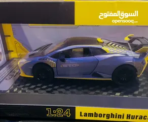  8 مجسم لسياره  mustang GT 500 & Lamborghini huracan sto