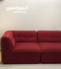  8 Extremely comfortable pair of red sofa for sale 50 OMR ONLY