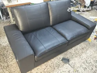  1 طقم كنب جلد