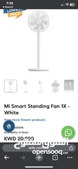  3 Mi smart fan  مروحه شاومي الذكيه تدعم واي فاي وسيري  مع الشاحن حاله ممتازه  15Kd